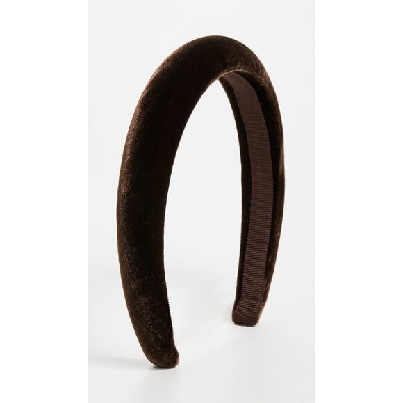 Jennifer Behr 'Tori' Brown Velvet Headband Size OS - Picture 1 of 4